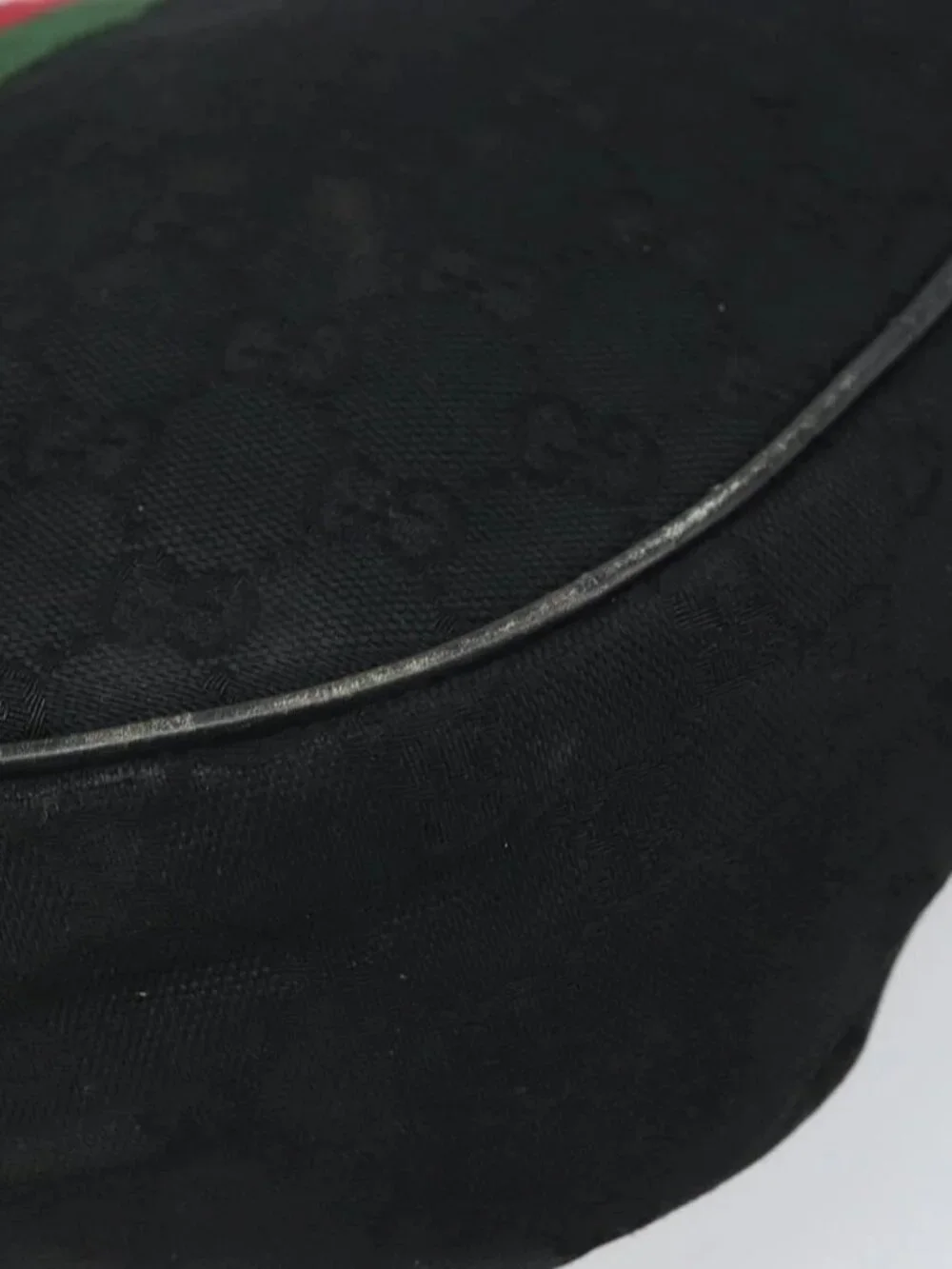 GUCCI GG Canvas Web Sherry Line Shoulder Bag Black - Picture 4 of 16